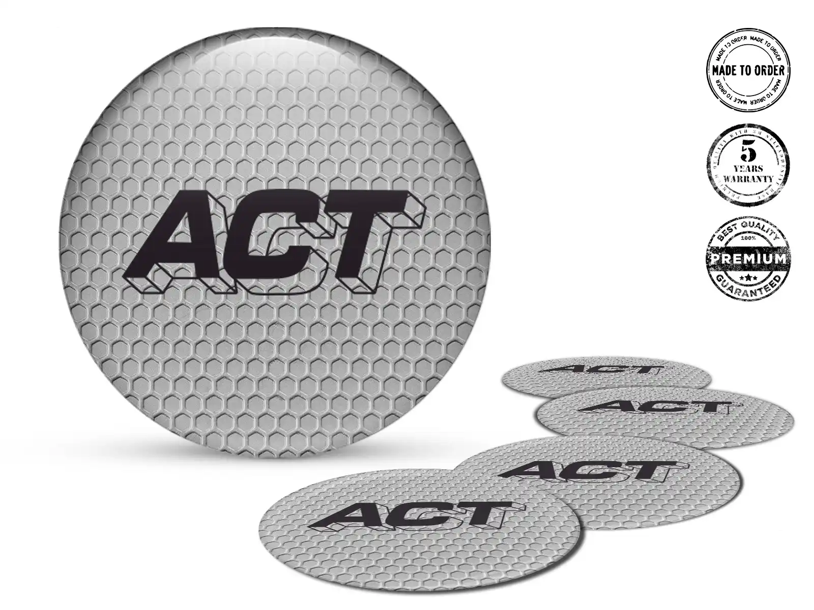 ACT Radplaketten Ausgabe Harzgewölbte Labels